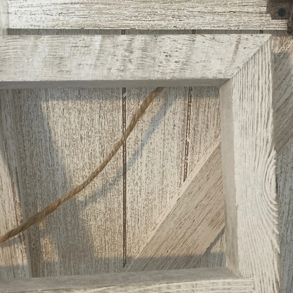 Rustic White Window Frame Wall Decor